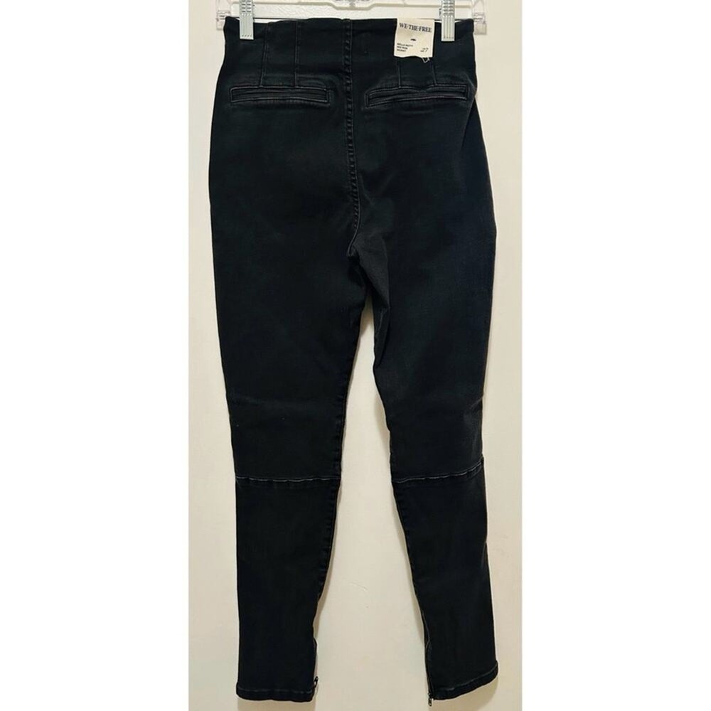 Free People We The Free Bella Moto Mid Rise Skinny Jeans Sz.24 NWT - Picture 9 of 9